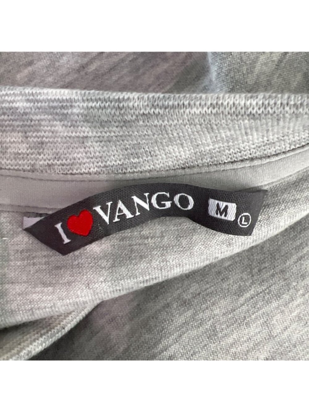 VANGO BRAND Sweatshirt Lions Chenille Embroidered Letter Gray UNISEX Sz M NWOT - Picture 5 of 5